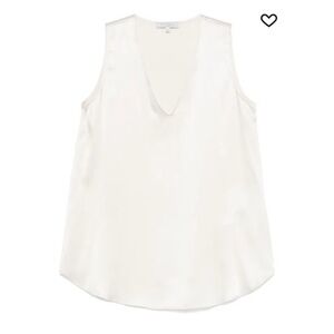 Antonelli sand beige silk tank